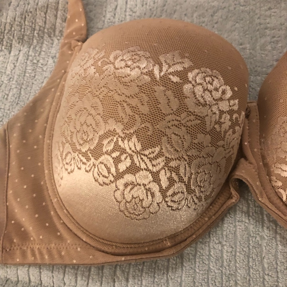 Soma Lace Detail Tan Bra Size 38 DD - Picture 3 of 4